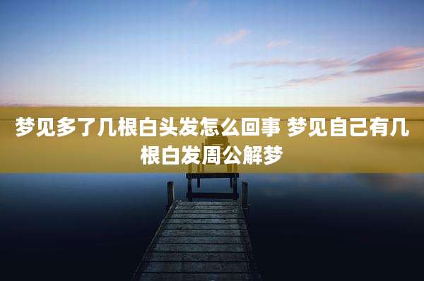 梦见多了几根白头发怎么回事 梦见自己有几根白发周公解梦