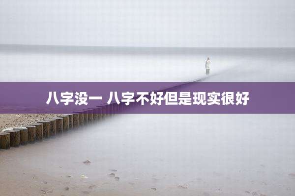 八字没一 八字不好但是现实很好