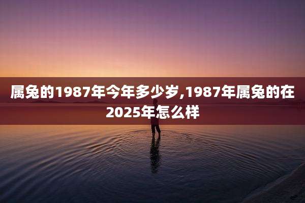 属兔的1987年今年多少岁,1987年属兔的在2025年怎么样
