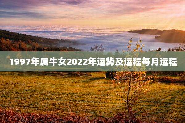 1997年属牛女2022年运势及运程每月运程