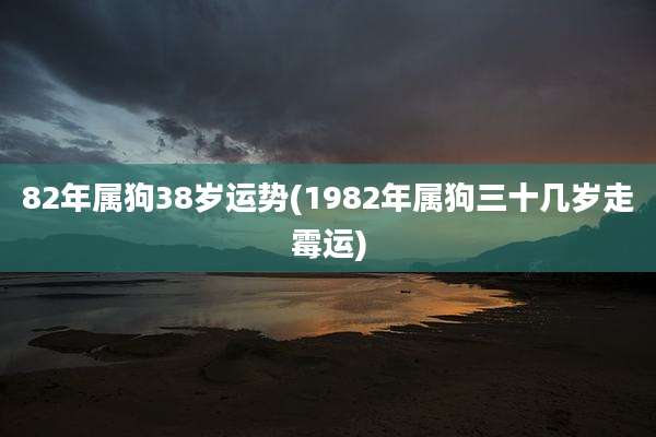 82年属狗38岁运势(1982年属狗三十几岁走霉运)