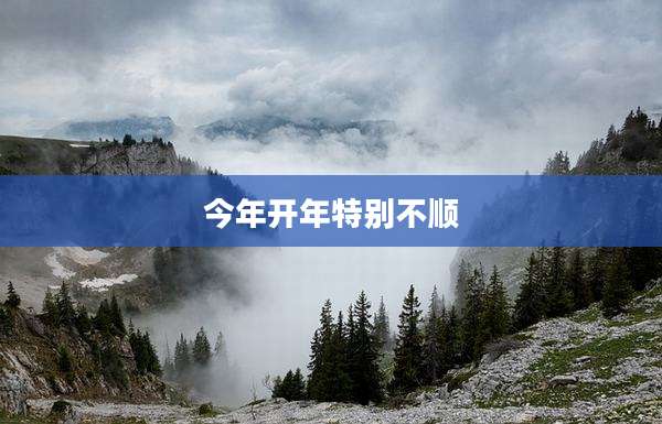 今年开年特别不顺
