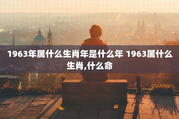 1963年属什么生肖年是什么年 1963属什么生肖,什么命