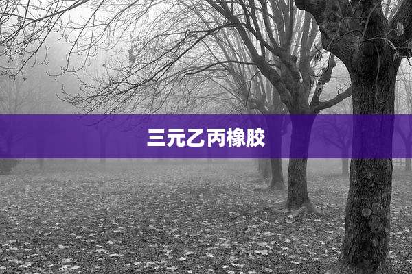 三元乙丙橡胶