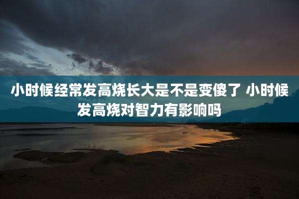 小时候经常发高烧长大是不是变傻了 小时候发高烧对智力有影响吗