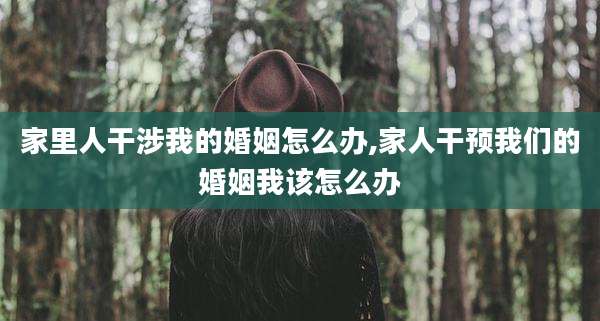 家里人干涉我的婚姻怎么办,家人干预我们的婚姻我该怎么办