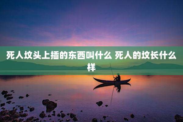 死人坟头上插的东西叫什么 死人的坟长什么样