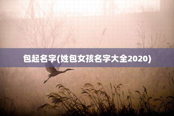 包起名字(姓包女孩名字大全2020)