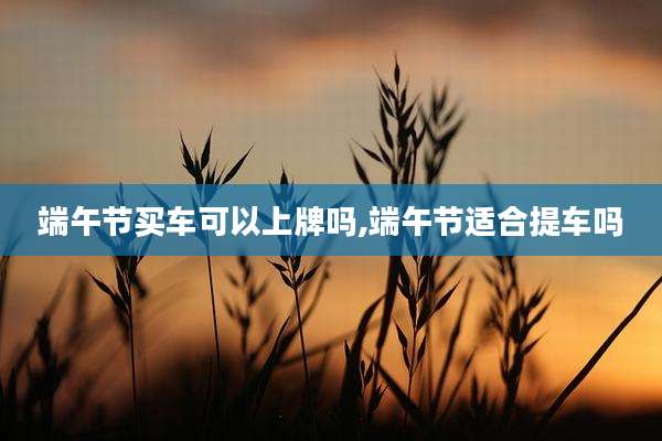 端午节买车可以上牌吗,端午节适合提车吗
