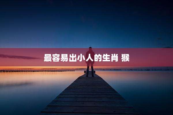 最容易出小人的生肖 猴