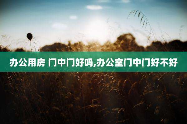 办公用房 门中门好吗,办公室门中门好不好