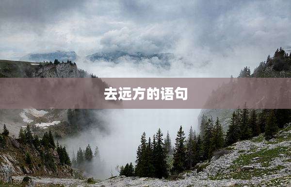 去远方的语句