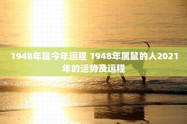 1948年鼠今年运程 1948年属鼠的人2021年的运势及运程