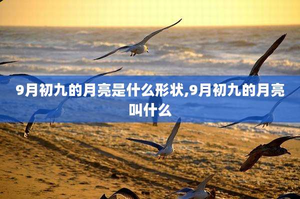 9月初九的月亮是什么形状,9月初九的月亮叫什么