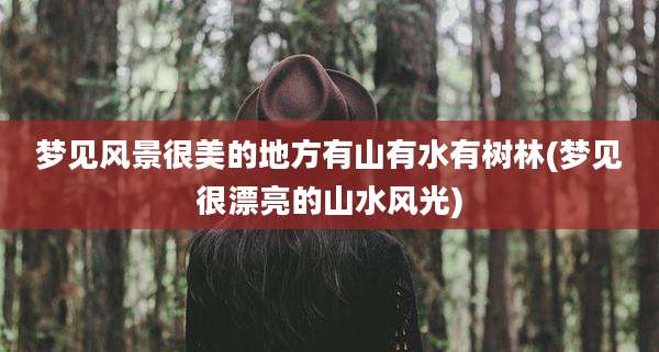梦见风景很美的地方有山有水有树林(梦见很漂亮的山水风光)