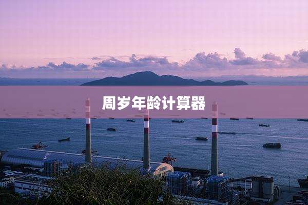 周岁年龄计算器