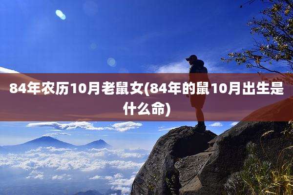 84年农历10月老鼠女(84年的鼠10月出生是什么命)