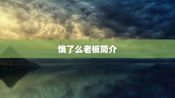饿了么老板简介