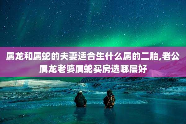 属龙和属蛇的夫妻适合生什么属的二胎,老公属龙老婆属蛇买房选哪层好
