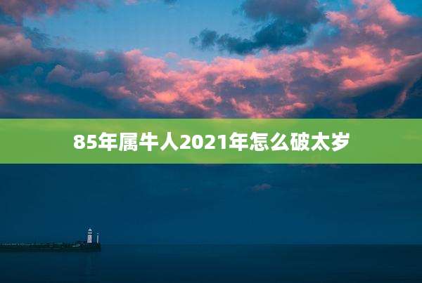 85年属牛人2021年怎么破太岁
