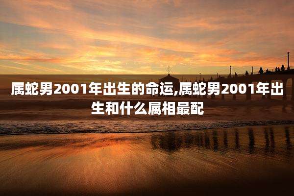 属蛇男2001年出生的命运,属蛇男2001年出生和什么属相最配
