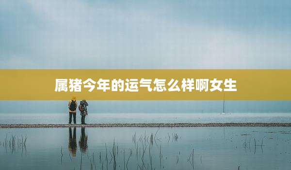 属猪今年的运气怎么样啊女生
