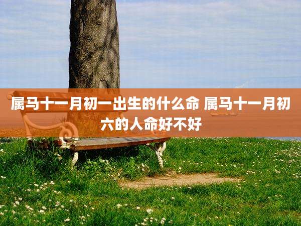 属马十一月初一出生的什么命 属马十一月初六的人命好不好