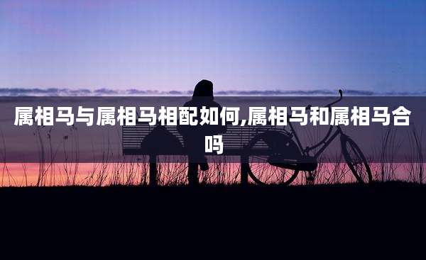 属相马与属相马相配如何,属相马和属相马合吗