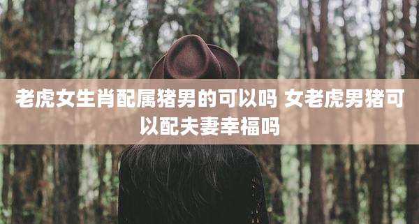 老虎女生肖配属猪男的可以吗 女老虎男猪可以配夫妻幸福吗