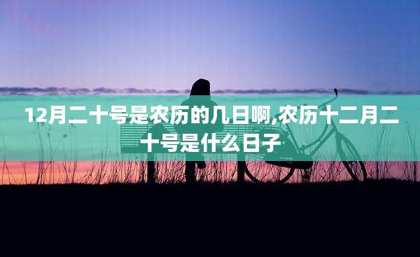 12月二十号是农历的几日啊,农历十二月二十号是什么日子