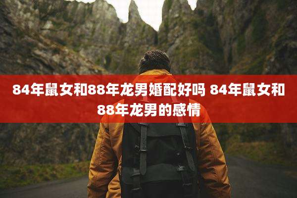 84年鼠女和88年龙男婚配好吗 84年鼠女和88年龙男的感情