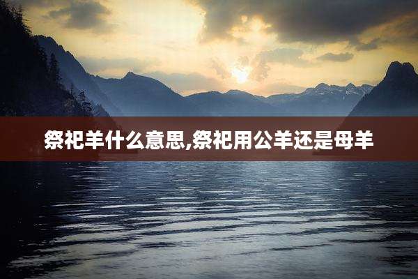 祭祀羊什么意思,祭祀用公羊还是母羊