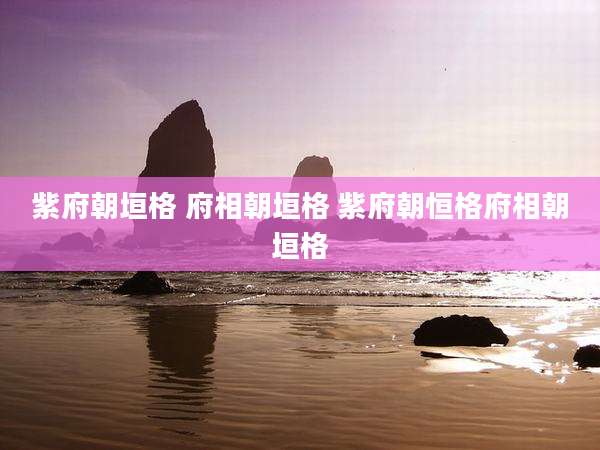 紫府朝垣格 府相朝垣格 紫府朝恒格府相朝垣格