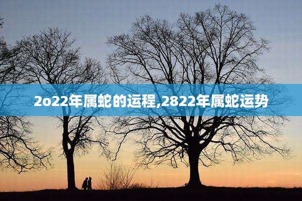 2o22年属蛇的运程,2822年属蛇运势