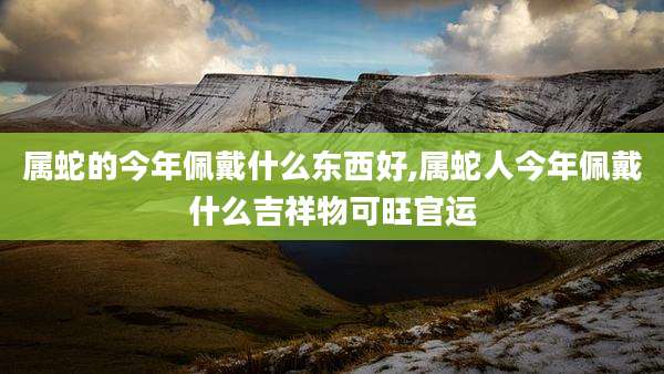属蛇的今年佩戴什么东西好,属蛇人今年佩戴什么吉祥物可旺官运
