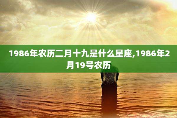 1986年农历二月十九是什么星座,1986年2月19号农历