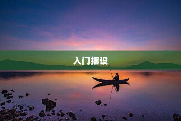 入门摆设