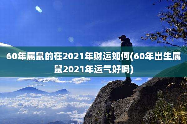 60年属鼠的在2021年财运如何(60年出生属鼠2021年运气好吗)