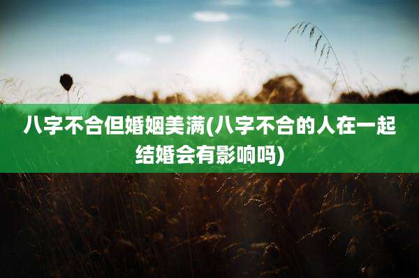 八字不合但婚姻美满(八字不合的人在一起结婚会有影响吗)