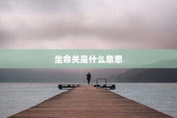 坐命关是什么意思