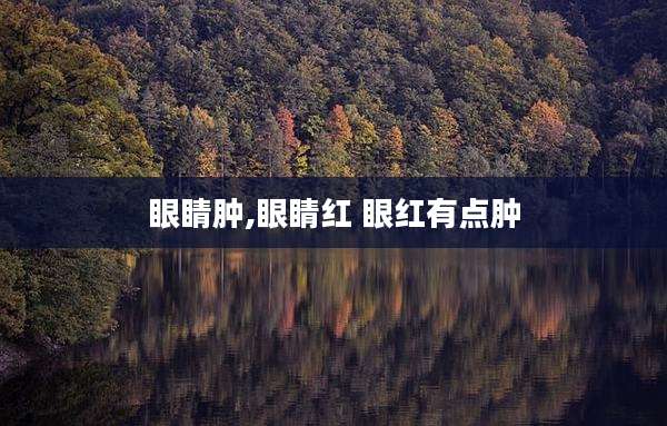 眼睛肿,眼睛红 眼红有点肿