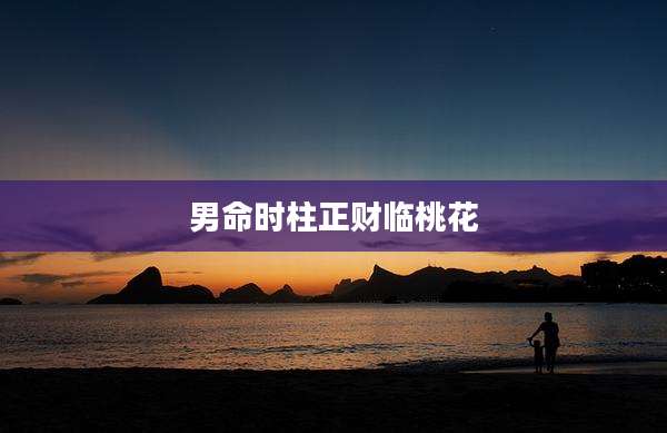 男命时柱正财临桃花