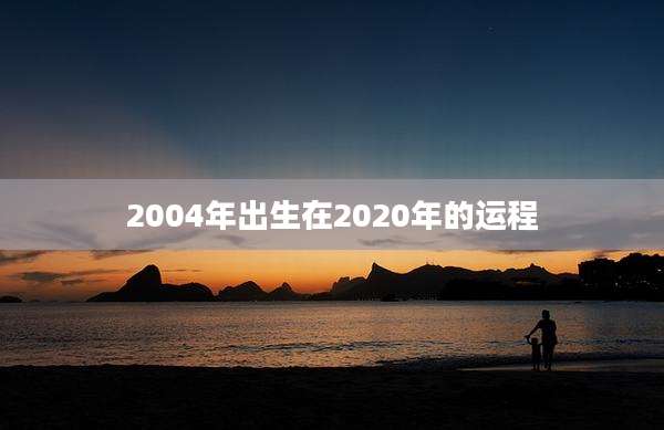 2004年出生在2020年的运程