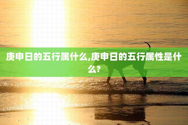 庚申日的五行属什么,庚申日的五行属性是什么?