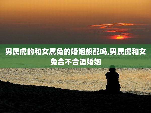 男属虎的和女属兔的婚姻般配吗,男属虎和女兔合不合适婚姻