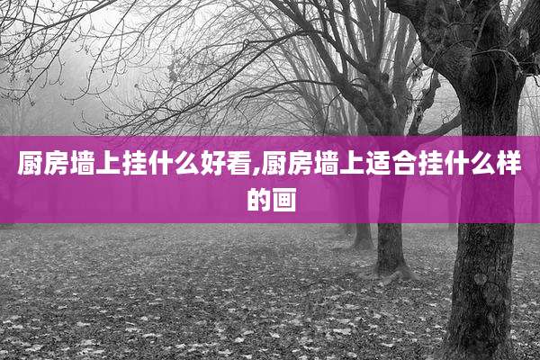 厨房墙上挂什么好看,厨房墙上适合挂什么样的画