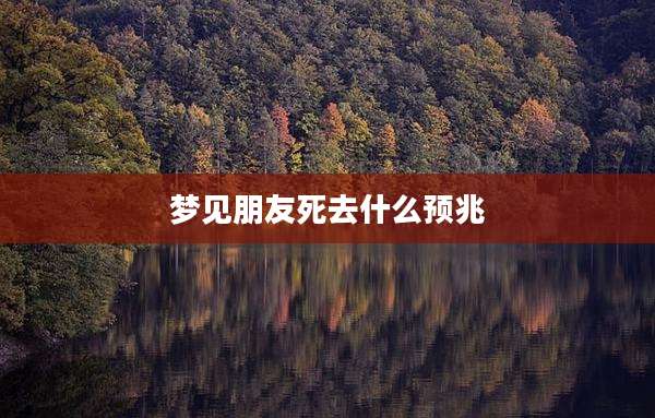 梦见朋友死去什么预兆
