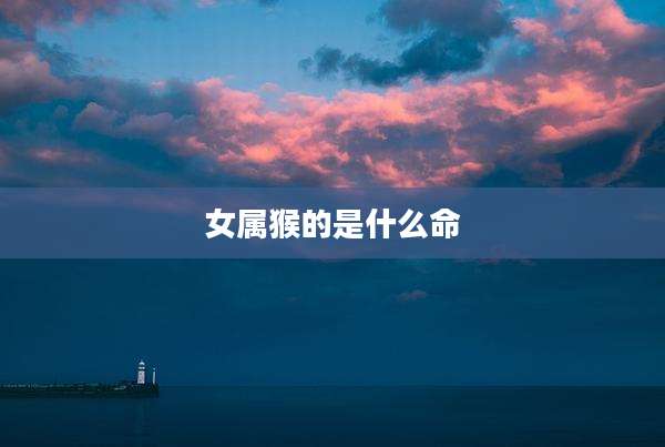 女属猴的是什么命