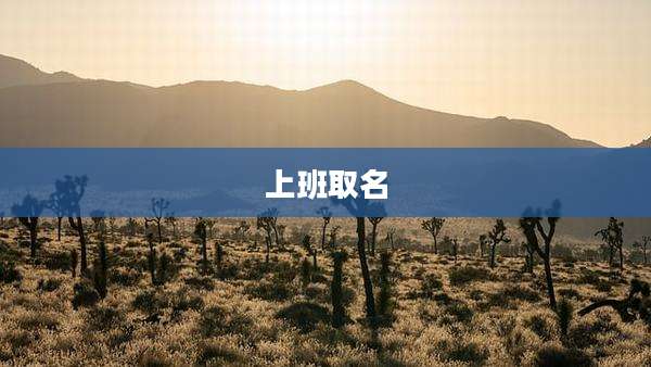 上班取名