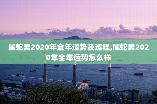 属蛇男2020年全年运势及运程,属蛇男2020年全年运势怎么样
